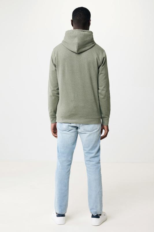 Nefarbená mikina s kapucňou IQONIQ Torres z recykl. bavlny heather green XXXL 17