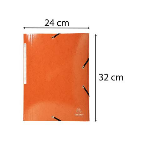 Doska s gumičkou, kartónová, A4, EXACOMPTA "Iderama", oranžová 5