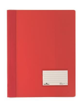Rýchloviazač, A4, extra silný, široký, DURABLE, červená