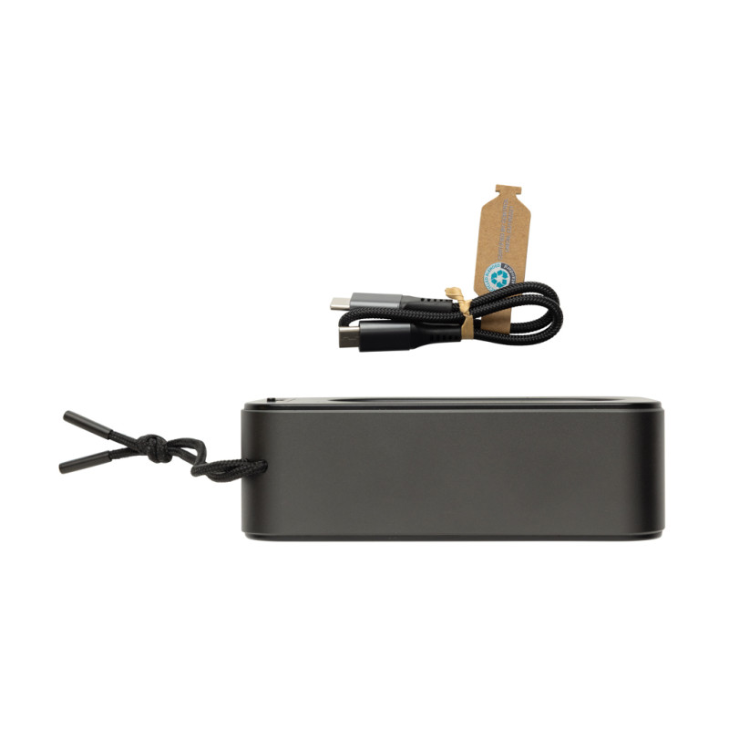 Swiss Peak 10W basový reproduktor z rec. hliníka RCS sivá 5