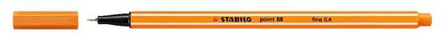 Liner, 0,4 mm, STABILO "Point 88", oranžový 1