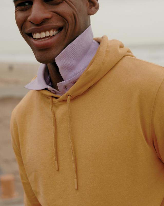 Mikina s kapucňou IQONIQ Jasper z recykl. bavlny ochre yellow XXL 14