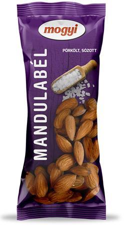 MOGYI Mandle, pražené, slané, 80 g