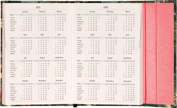 NOTIQUE Magnetic weekly planner Flamingo 2027, 11 x 16 cm 2