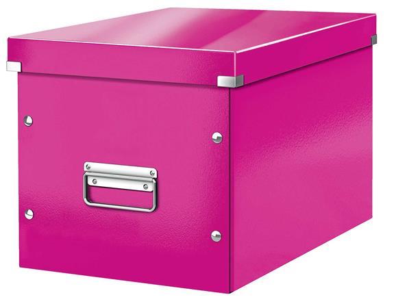 Odkladací box, veľkosť L, LEITZ "Click&Store", ružová 1