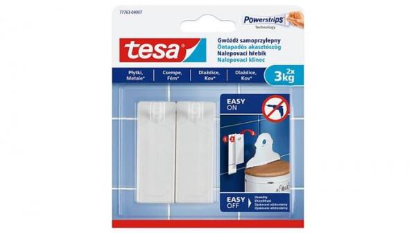 Nalepovací klinec na dlaždice a kov, TESA "Powerstrips®" 1