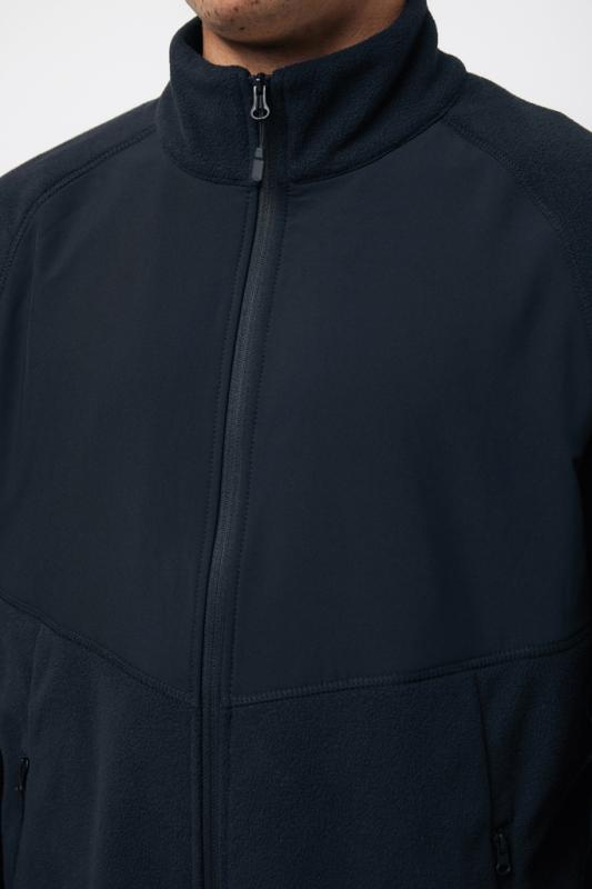 Micro fleece bunda na zips IQONIQ Talung z rec. polyesteru čierna XXS 13
