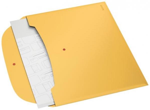 Obal na patent, 2 vrecká, A4, PP, LEITZ "Cosy", matná žltá 5