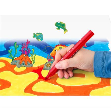 Fixky, sada, 3 mm, trojuholníkový tvar, vyprateľné, STAEDTLER "Noris® jumbo 328-B", 12 rôz 3