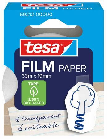 Lepiaca páska, popisovateľná, papier, 19 mm x 33 m, TESA "Tesafilm", priehľadná 1