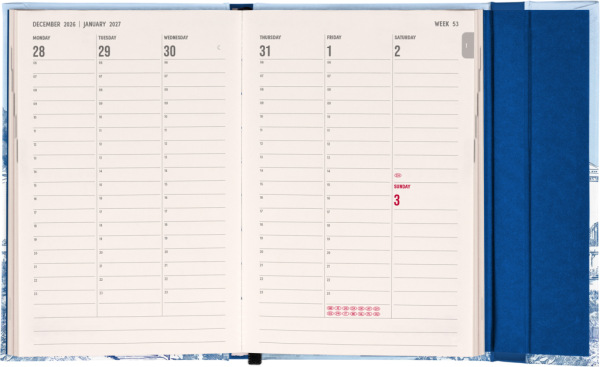 NOTIQUE Magnetic weekly planner Villa 2027, 11 x 16 cm 1