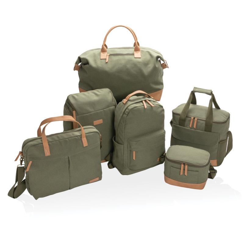Veľká chladiaca taška Impact z 16 oz. recykl. canvas AWARE™ zelená 8