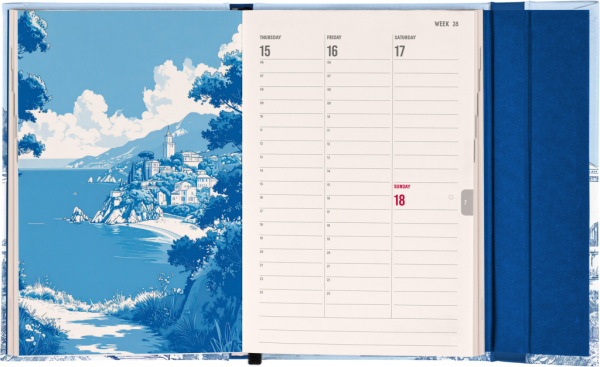 NOTIQUE Magnetic weekly planner Villa 2027, 11 x 16 cm 6