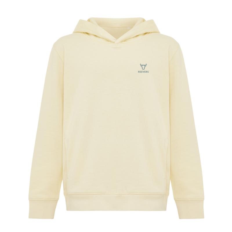 Detská mikina s bočnými vreckami IQONIQ Yengo z rec. bavlny cream yellow 13-14r (158-164cm) 3