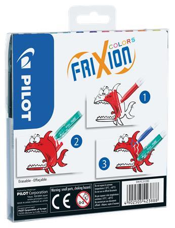 Fixky, 0,39-0,7 mm, odstrániteľné písmo, PILOT "Frixion Colors", 12 rôznych farieb 2