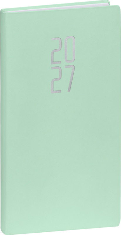 NOTIQUE Vreckový diár Ponza 2027, mentolový, 9 x 15,5 cm