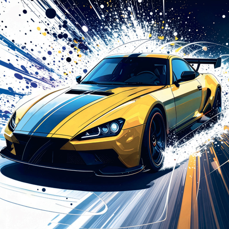 NOTIQUE Grid calendar Fast Cars 2027, 30 x 30 cm 7
