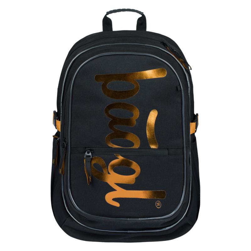 BAAGL Školský batoh Core Metallic Bronze