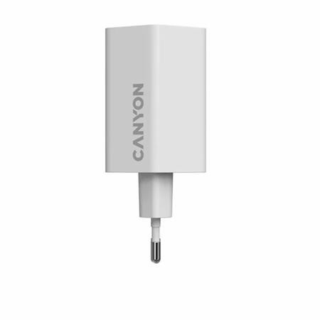 Sieťová nabíjačka, 1×USB-A, 2×USB-C, 65 W, CANYON „Hexagon 65“, biela 2