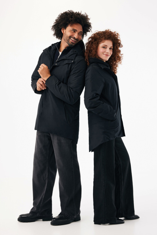 IQONIQ Thelon parka z recyklovaného polyesteru čierna L 19