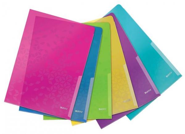 Obal "L", A4, 200 mikr., LEITZ "Wow", mix farieb 1