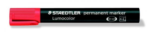 Permanentný popisovač, 2 mm, kužeľový hrot, STAEDTLER "Lumocolor 352", červený 1