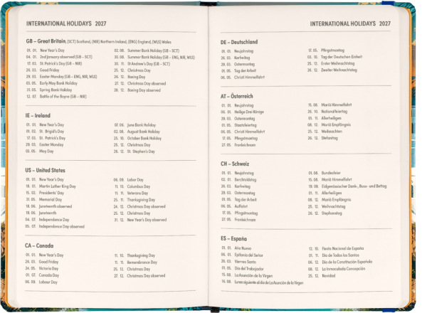 NOTIQUE Weekly Purse size planner Riviera 2027, 9,8 x 14,5 cm 3