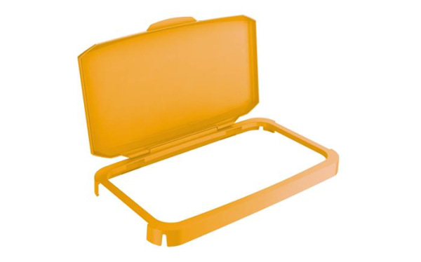 Výklopné veko pre 60 l odpadkový kôš, plast, DURABLE "Durabin®", žlté