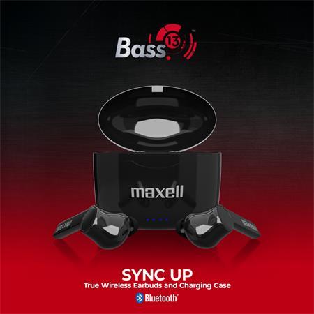 Slúchadlá, bezdrôtové, Bluetooth 5.0, s mikrofónom, MAXELL "Bass 13", čierna 1