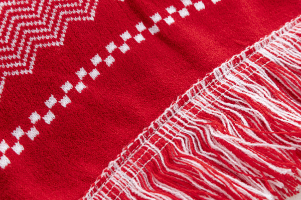 Skandihals vianočný zimný šál 2