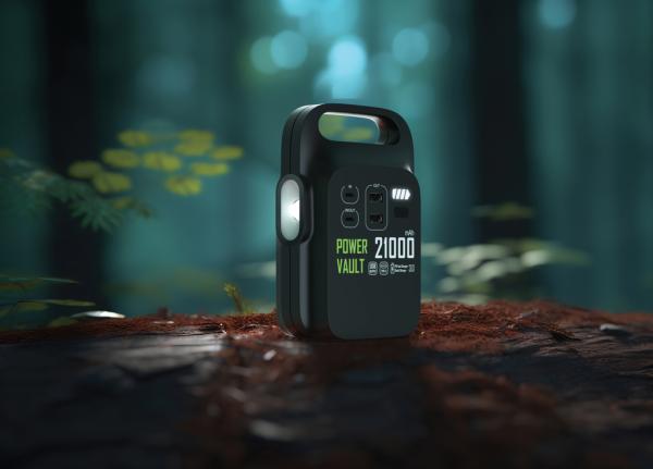 Prenosná nabíjacia stanica Power Vault 21000mAh z RCS RPET čierna 9