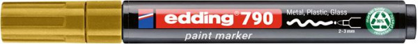 Lakový popisovač, 1–2 mm, PCR, EDDING „791“, zlatý 1