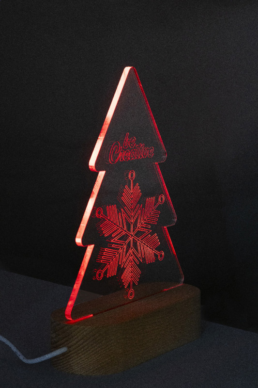 Woodify Xmas LED svetelná trofej na vianočný stromček 3
