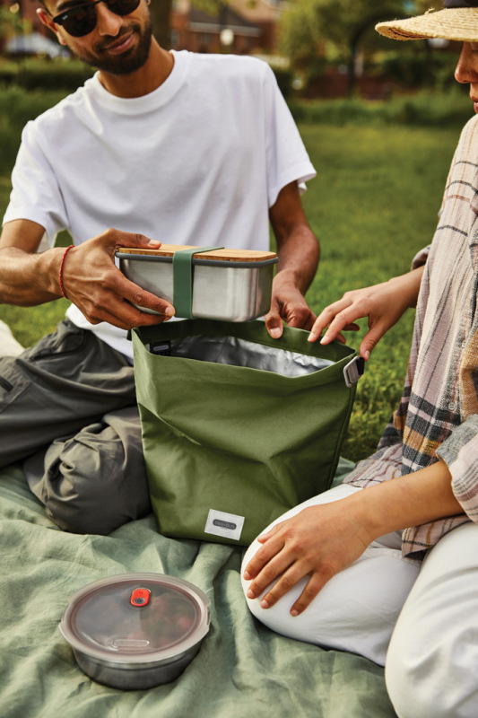 Izolovaná/chladiaca taška na obed 6,7l Black+Blum machovo zelená 16