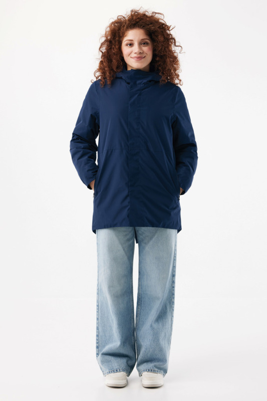 IQONIQ Thelon parka z recyklovaného polyesteru námornícka modrá XS 3
