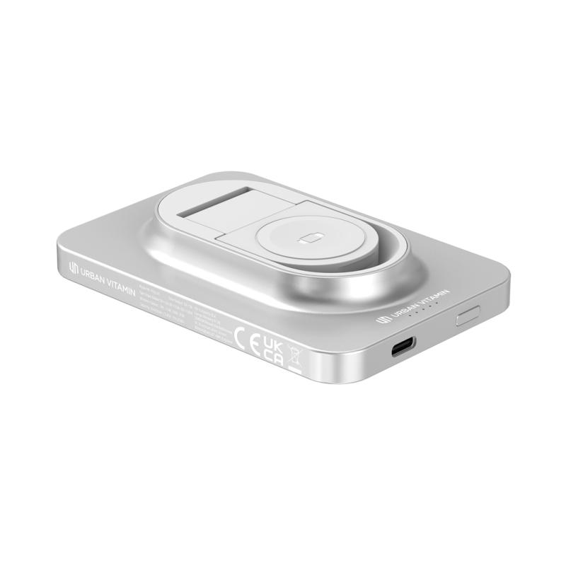 Powerbanka 5000mAh Urban Vitamin Malibu z RCS alu a plastu strieborná 14