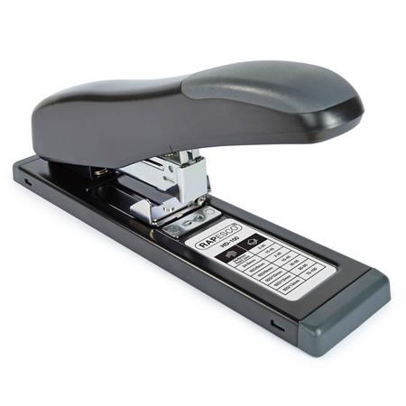 Zošívačka, veľkokapacitná, 100 listov, antibakteriálna, RAPESCO "ECO HD-100", čierna 5