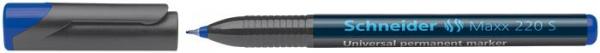 Permanentný popisovač, OHP, 0,4 mm, SCHNEIDER "Maxx 220 S", modrý 2