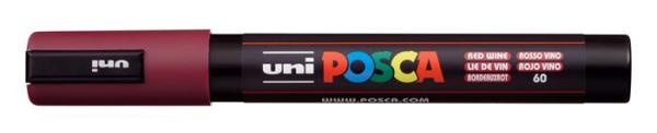 Dekoračný popisovač, 1,8-2,5 mm, UNI "Posca PC-5M", červená 1