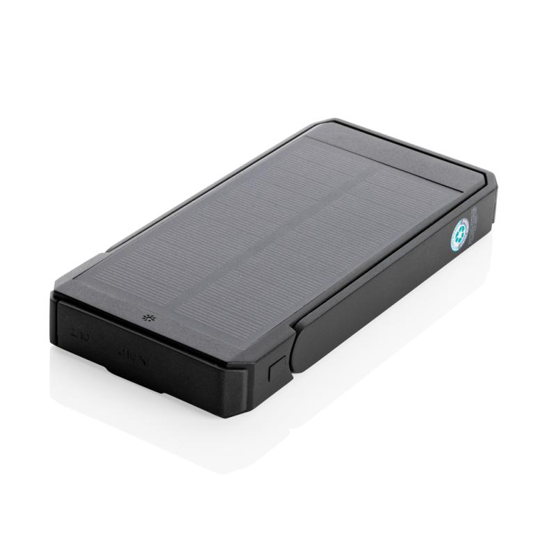 Solárna powerbanka Skywave 10 000 mAh z RCS recykl. plastu čierna 4