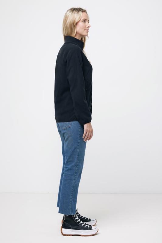 Micro fleece bunda na zips IQONIQ Talung z rec. polyesteru čierna XXS 10