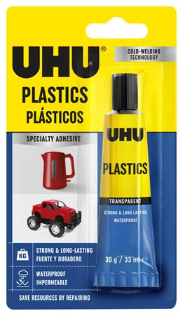 Univerzálne lepidlo, 30 g, UHU "Plastic" 1