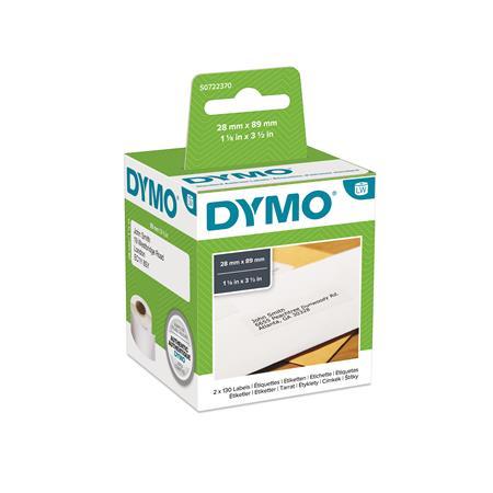 Etikety, do LW tlačiarní, 28x89 mm, 130 ks etikiet, DYMO 1