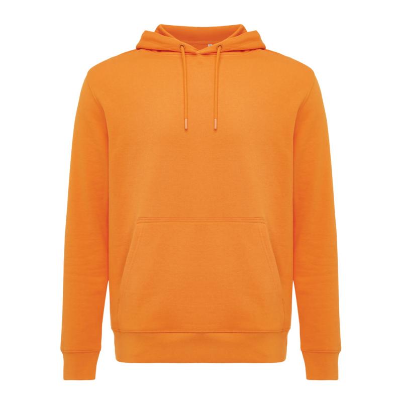 Ľahká mikina s kapucňou IQONIQ Rila z recykl. bavlny oranžová XXXL 1