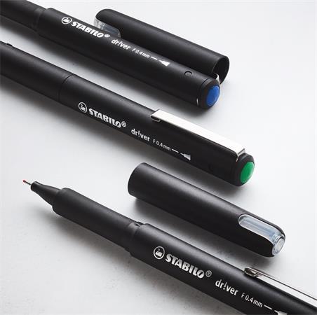 Liner, 0,4 mm, STABILO "dr!ver", zelená 4