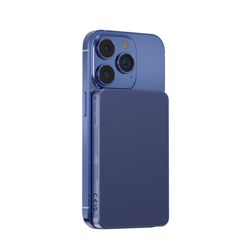 Urban Vitamin Marin 5000 mAh magnet. 15 W bezd. powerbanka modrá 3