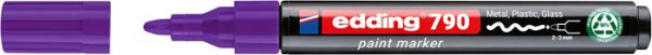 Lakový popisovač, 2-3 mm, PCR, EDDING „790“, fialový 2