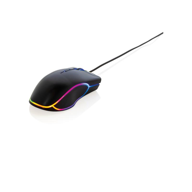 RGB herná myš čierna 1