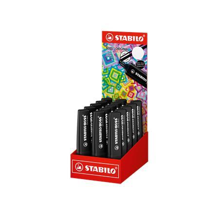 Zvýrazňovač, displej, 2-5 mm, STABILO "BOSS original NatureColors", čierna 1