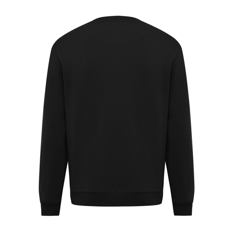 IQONIQ Toria Unisex mikina s okrúhl. výstrihom z rec. bavlny čierna S 2